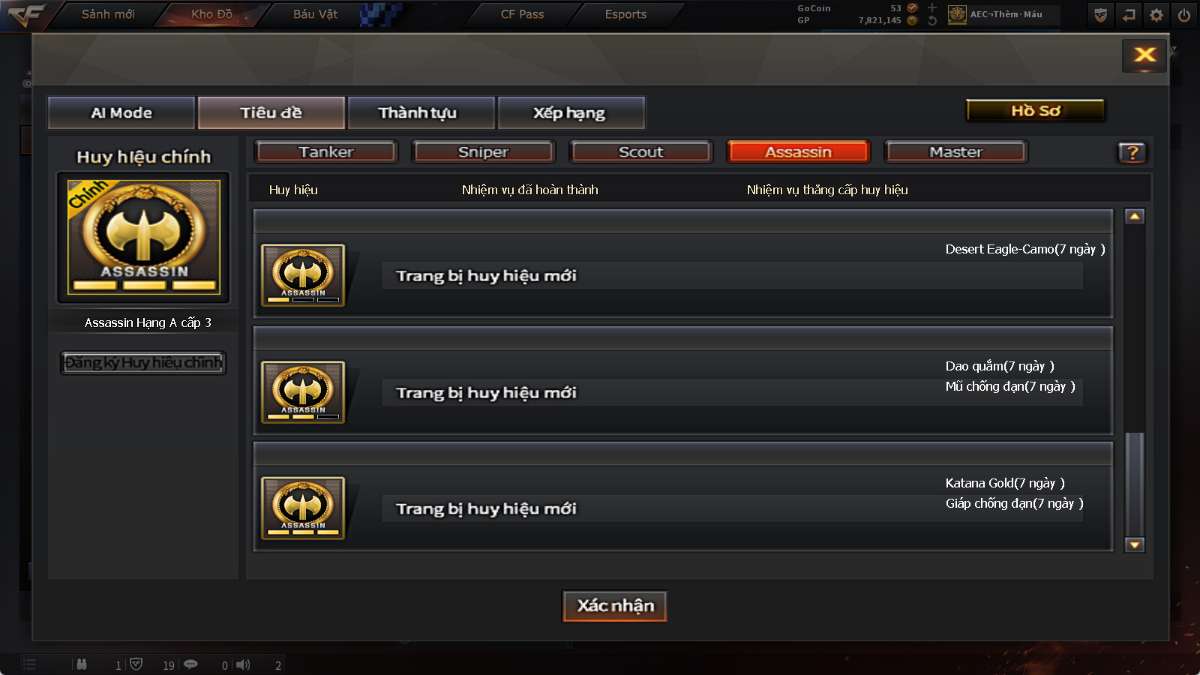 shop acc cf uy tin gia re